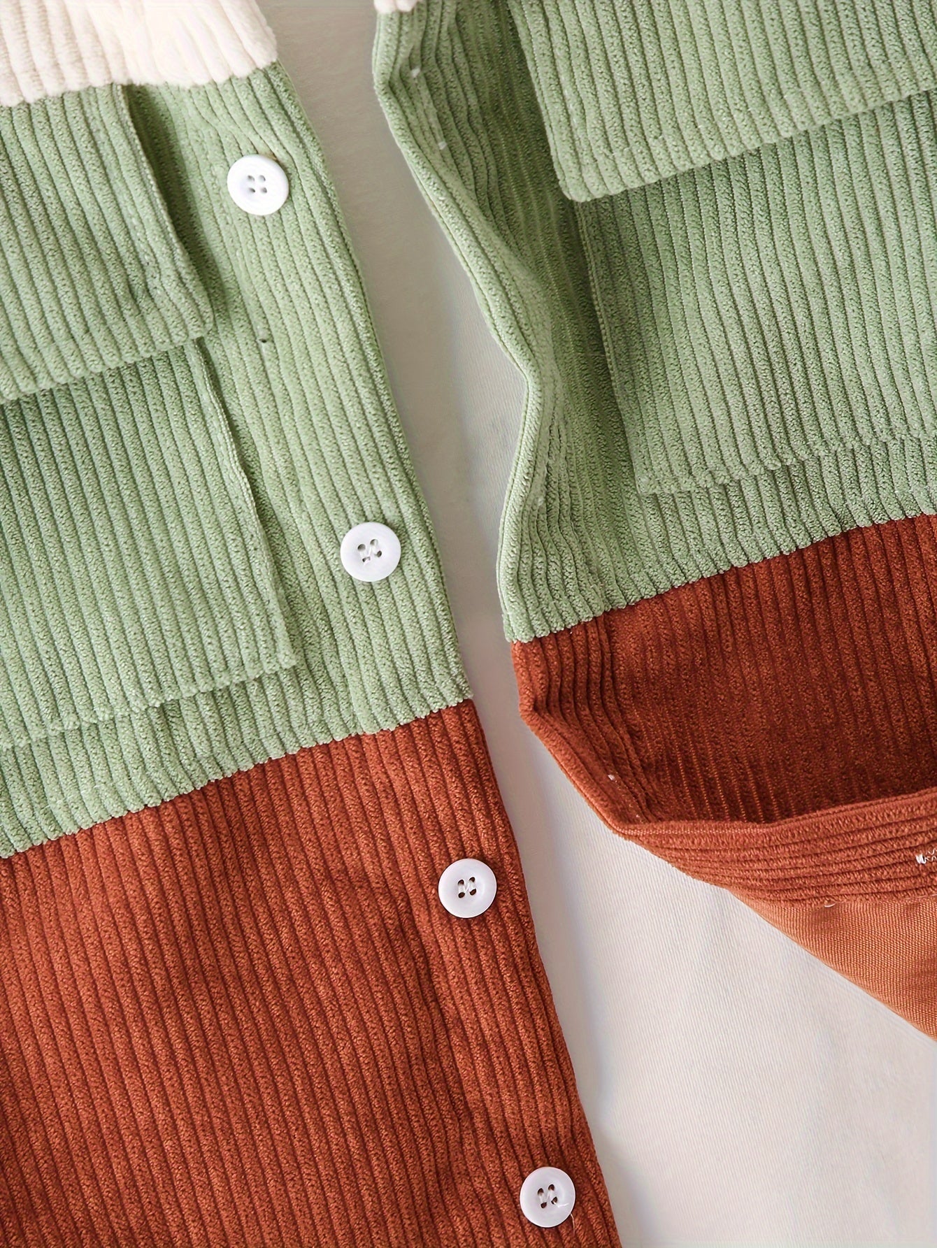 Casual Corduroy Long Sleeve T-Shirt
