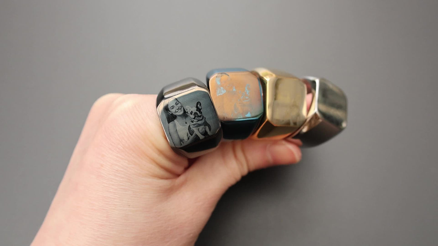 Personalized Ring Stainless Steel
