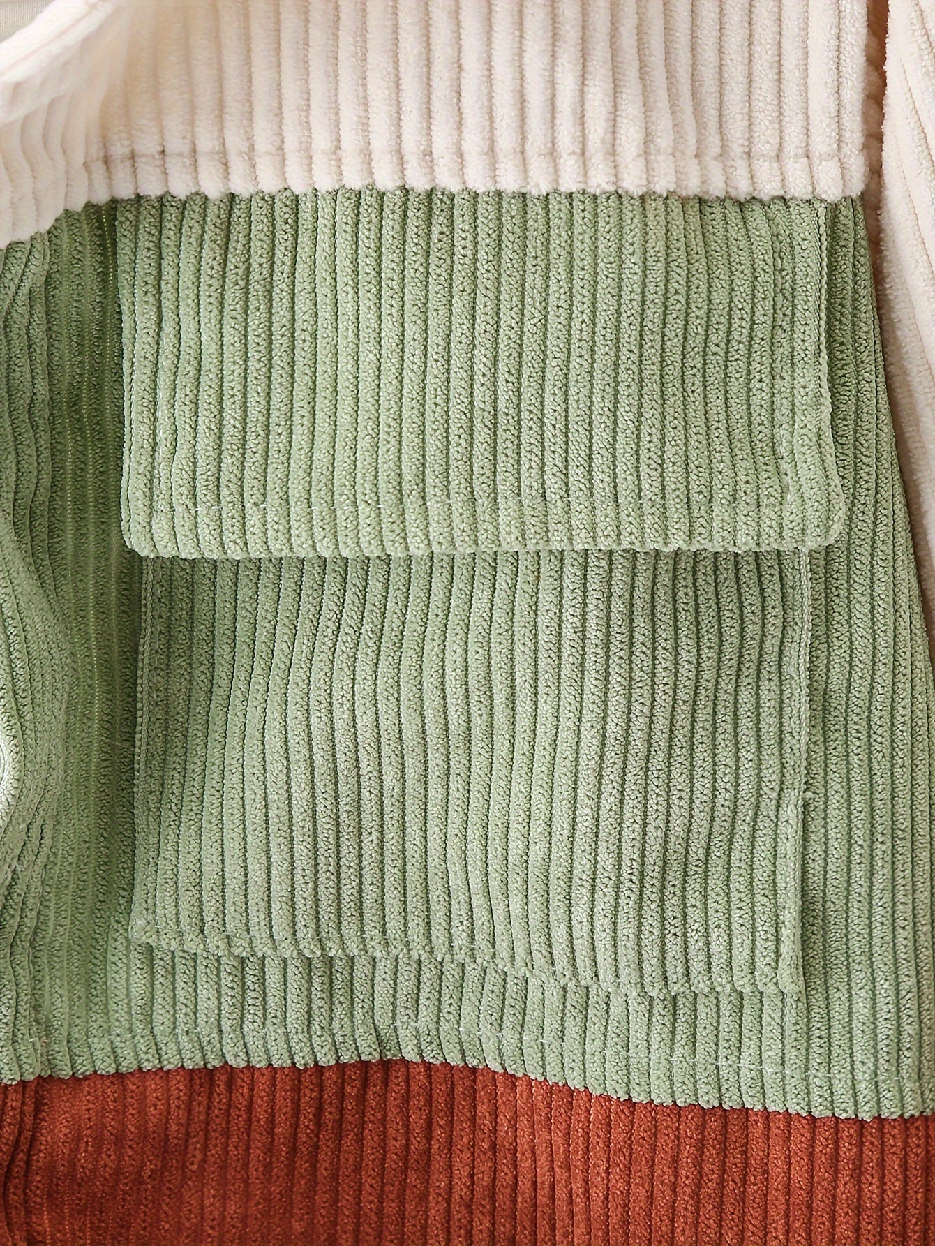 Casual Corduroy Long Sleeve T-Shirt